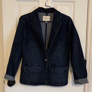 Angels Women's Dark Blue Denim Blazer